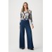 Joseph Ribkoff - 263071 Losse bloes print beige blauw zwart bruin. Joseph Ribkoff - 263071 Losse bloes print beige blauw zwart bruin.
