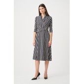 Joseph Ribkoff - 263077 Half lang stretch kleed bolletjes print.