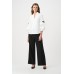 Joseph Ribkoff - 263744 Witte bloes poefmouw zwarte strik.