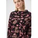 Joseph Ribkoff - 263930 Losse warme trui print zwart bordeaux bruin. Joseph Ribkoff - 263930 Losse warme trui print zwart bordeaux bruin.