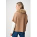 Joseph Ribkoff - 263949 Losse cape jasje beige met pelsje.