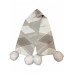Joseph Ribkoff - 263981 Slaal ecru beige grijs met pompons.