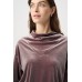 Joseph Ribkoff - 264148 Trui in vison bruin fluweel. Joseph Ribkoff - 264148 Trui in vison bruin fluweel.