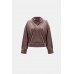 Joseph Ribkoff - 264148 Trui in vison bruin fluweel. Joseph Ribkoff - 264148 Trui in vison bruin fluweel.