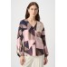 Joseph Ribkoff - 264197 Losse bloes beige bruin roze print. Joseph Ribkoff - 264197 Losse bloes beige bruin roze print.