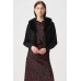 Joseph Ribkoff - 264955 Losse zwart gilet met pels. Joseph Ribkoff - 264955 Losse zwart gilet met pels.