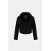 Joseph Ribkoff - 264955 Losse zwart gilet met pels. Joseph Ribkoff - 264955 Losse zwart gilet met pels.