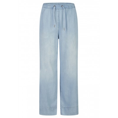 Le Comte - 50-623150 Luchtige wijde broek is bleke jeans stof.