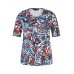 Rabe - 50-513300 T-shirt print blauw rood wit 