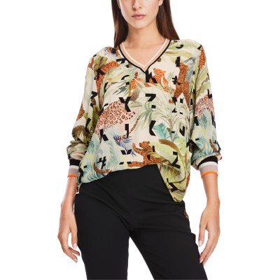 Marccain Sports - XS 5114 W04 - Casual blouse van viscose print