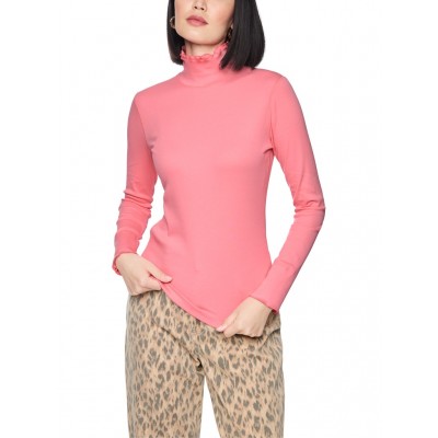 Marccain Sports - BS 4843 J50 - Pink smal colshirt Marccain Sports - BS 4843 J50 - Pink smal colshirt