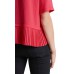 Marccain Sports - MS 55 03 W41 Rode Bloes-shirt met plisse band
