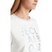 Marccain Sports - MS 55 06 W21 Witte T-shirt tekst zilver