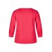Rabe - 52-113301 Fuchsia roze sweater met reliëf.