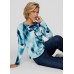 Rabe - 53-113600 Lichte pull print licht blauw donker blauw.