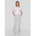 Rabe - 56-117450 Wijde licht grijze stretch broek.
