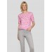 Rabe - 56-117370 Lichte roze print T-shirt met elasische boord.