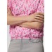 Rabe - 56-117370 Lichte roze print T-shirt met elasische boord.
