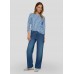 Rabe - 56-111359 T-shirt 3/4 mouw blauw wit print.