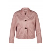 Rabe - 57-111020 Roze vest met knopen daim look.
