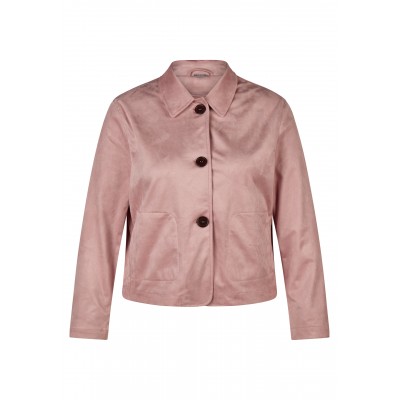 Rabe - 57-111020 Roze vest met knopen daim look. Rabe - 57-111020 Roze vest met knopen daim look.