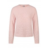Rabe - 57-124622 Zachte roze trui met strassjes.