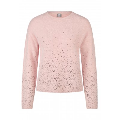 Rabe - 57-124622 Zachte roze trui met strassjes. Rabe - 57-124622 Zachte roze trui met strassjes.