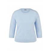 Rabe - 57-114606 Zachte warme fluffy trui in licht blauw.