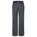 Rabe - 57-113450 wijde Stretch broek met ruiten print in blauw grijs beige. Rabe - 57-113450 wijde Stretch broek met ruiten print in blauw grijs beige.