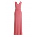 Vera Mont - 4855 4078 Lang kleed stretch roze met drapage.