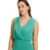 Vera Mont - 4879 4000 5625 Lang groen kleed is voile stof.