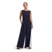 Vera Mont - 4953 4001 8913 Jumpsuit donker blauw met wit.