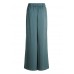 Vera Mont - 0300 4262 Wijde broek petrol blauw satijn.