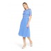 Vera Mont - 0113 4825 8249 Half lang kleed licht blauw voile kant.