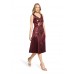Vera Mont - 5223 4084 4828 Half lang kleed bordeaux lurex print.