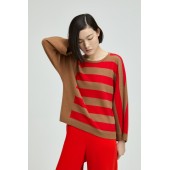 Xandres - ARNOUD  29353-01-0446 - Asymmetrische trui met strepen