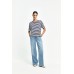 Xandres - HIROKAR - 29261-02-8806 - T-shirt met lurex strepen