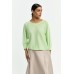 Xandres - GERRETT 29008-03-5555 - Groene soepelvallende lurex pull Xandres - GERRETT 29008-03-5555 - Groene soepelvallende lurex pull