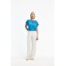 Xandres - HILLAL  29537-01-0520 - Linnen t-shirt petrol