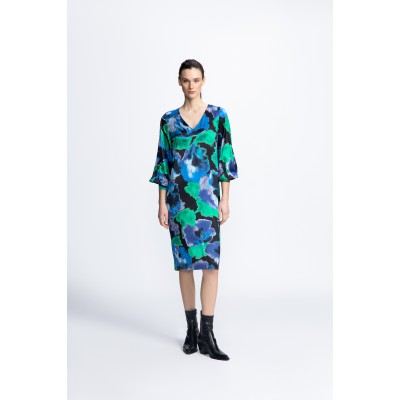 Xandres - Kelos - 61035-01-0045 - Jurk met grote bloemenprint
