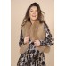 Yess - Bolero W24C401 beige bodywarmer met fake fur.